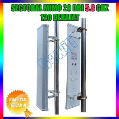 Antena Wifi Outdoor Sectoral Mimo 20 dBi 120 Derajat 5,8 GHz